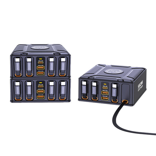 Deskfriend Multi-Port Fast Charger, front view of the charging hub
